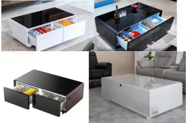 Center table with fridge and Bluetooth