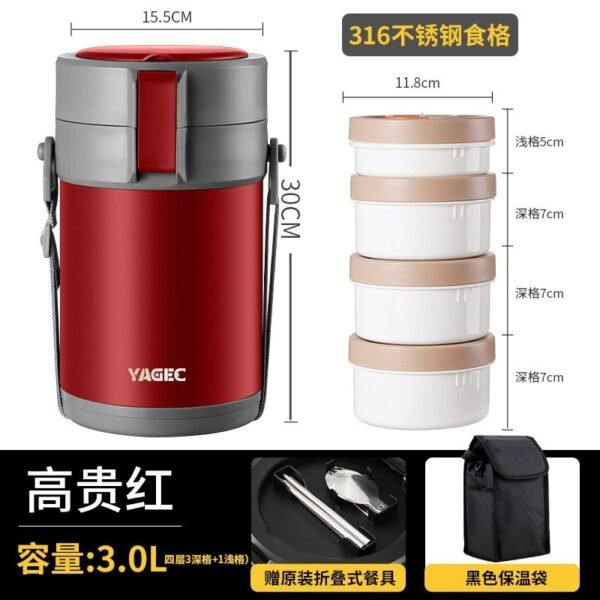 4layer lunch box+bag