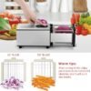 Electric French Fry Machine Multifunctional Electric Vegetable Cutter Home Use Slicer Dicer French Fry Cutter Hot Selling Cross-Border