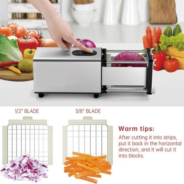 Electric French Fry Machine Multifunctional Electric Vegetable Cutter Home Use Slicer Dicer French Fry Cutter Hot Selling Cross-Border